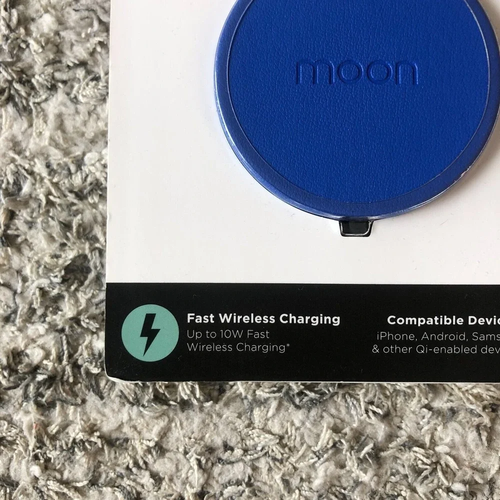Moon 10w Wireless Charger ( Blue‎ )
